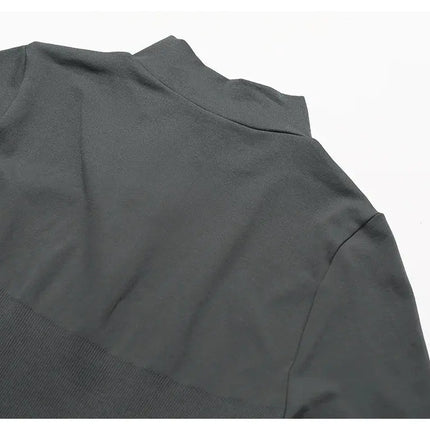 Long Sleeve Stand Collar Fitness & Running Top