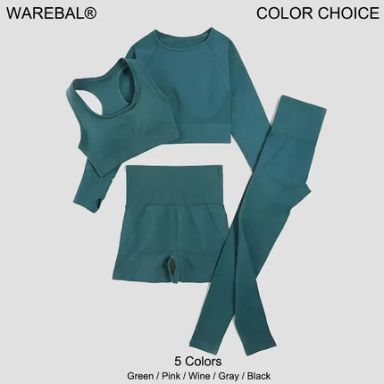 Women’s Yoga Set – 2/3/4 Pcs Fitness Gym Sportswear