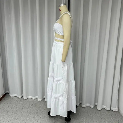 Women’s Sexy Summer Dress – Sleeveless, Backless & Pleated Beach Party Style