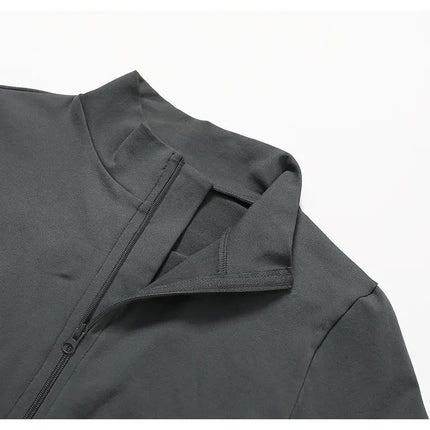 Long Sleeve Stand Collar Fitness & Running Top