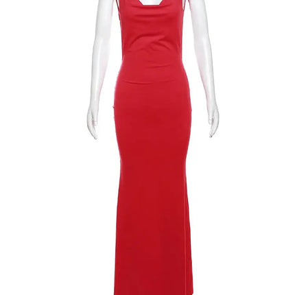 Backless Bodycon with Bow Lace-Up Detail, Sexy Mermaid