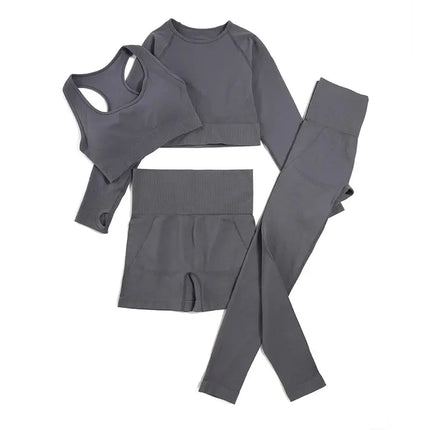 Women’s Yoga Set – 2/3/4 Pcs Fitness Gym Sportswear