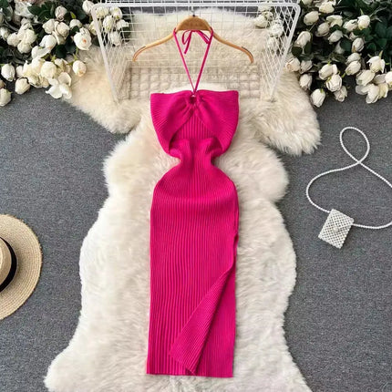 "An elegant bodycon silhouette with a refined, curve-enhancing fit."