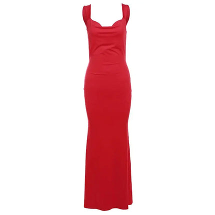Backless Bodycon with Bow Lace-Up Detail, Sexy Mermaid