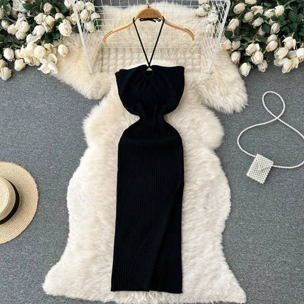 "An elegant bodycon silhouette with a refined, curve-enhancing fit."