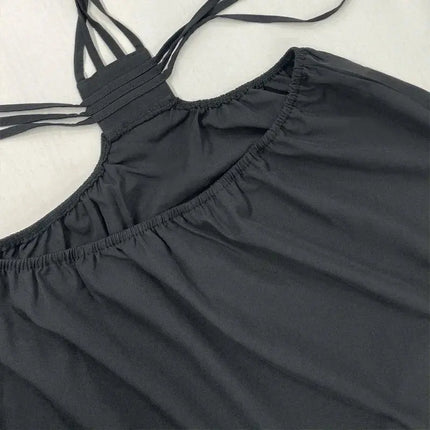 Women’s Sexy Summer Dress – Sleeveless, Backless & Pleated Beach Party Style
